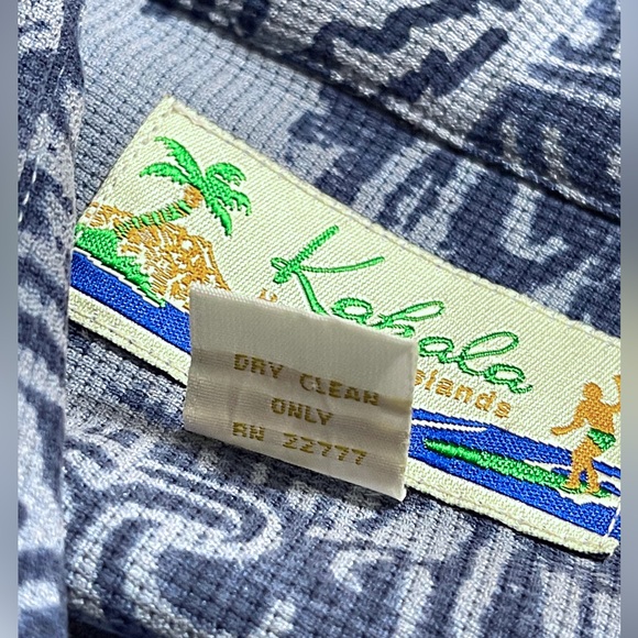 Kahala 100% silk Hawaiian style button down shirt men’s size L - Picture 5 of 8